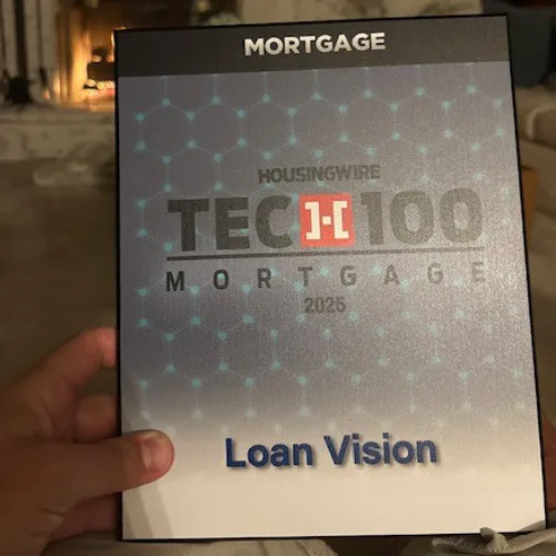 Loan Vision's 2025 HousingWire Tech100 Mortgage recognition